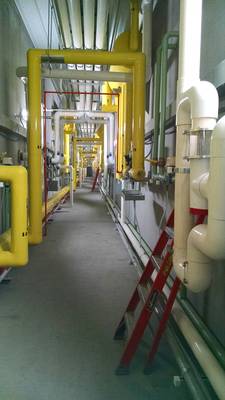 CA piping to rooms